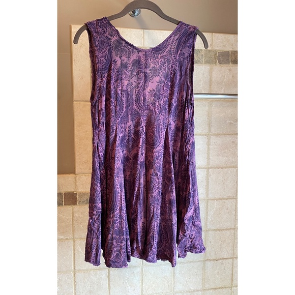 U.O. purple paisley swing dress - Picture 4 of 7